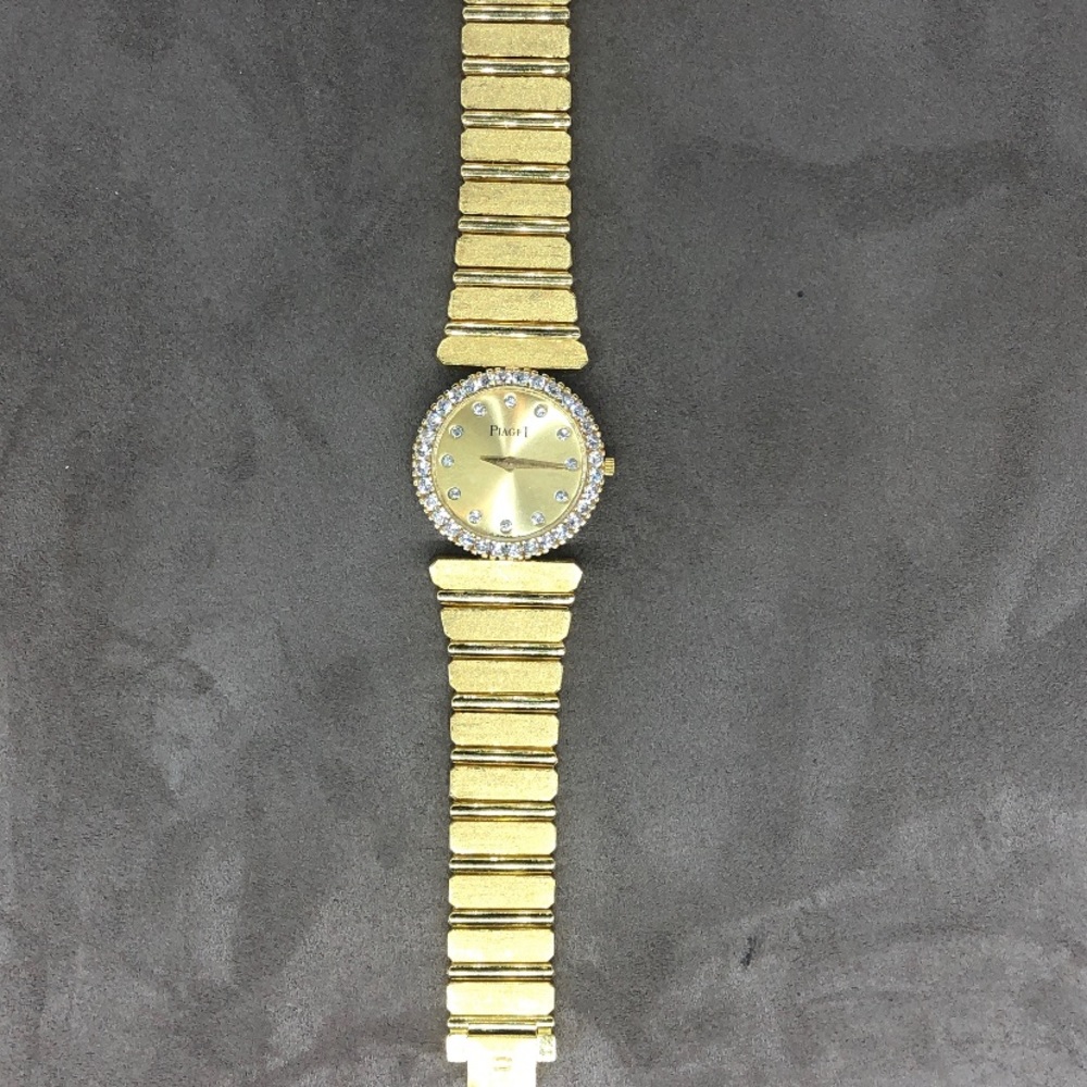 18K YG DIA. VINTAGE PIAGET POLO